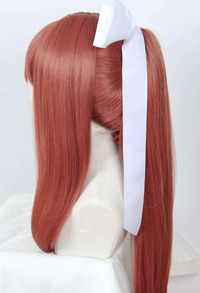 Linfairy Girl Wig Halloween Cosplay Costume Wig for Women Long wig with White Bow - Image 2