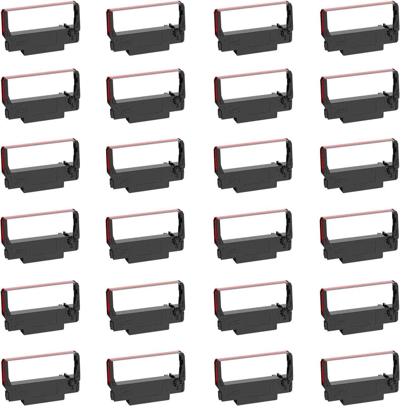 Bigger Replacement for ERC-30/34/38 B/R Ribbons, 24 Pack, Black and Red - Image 1