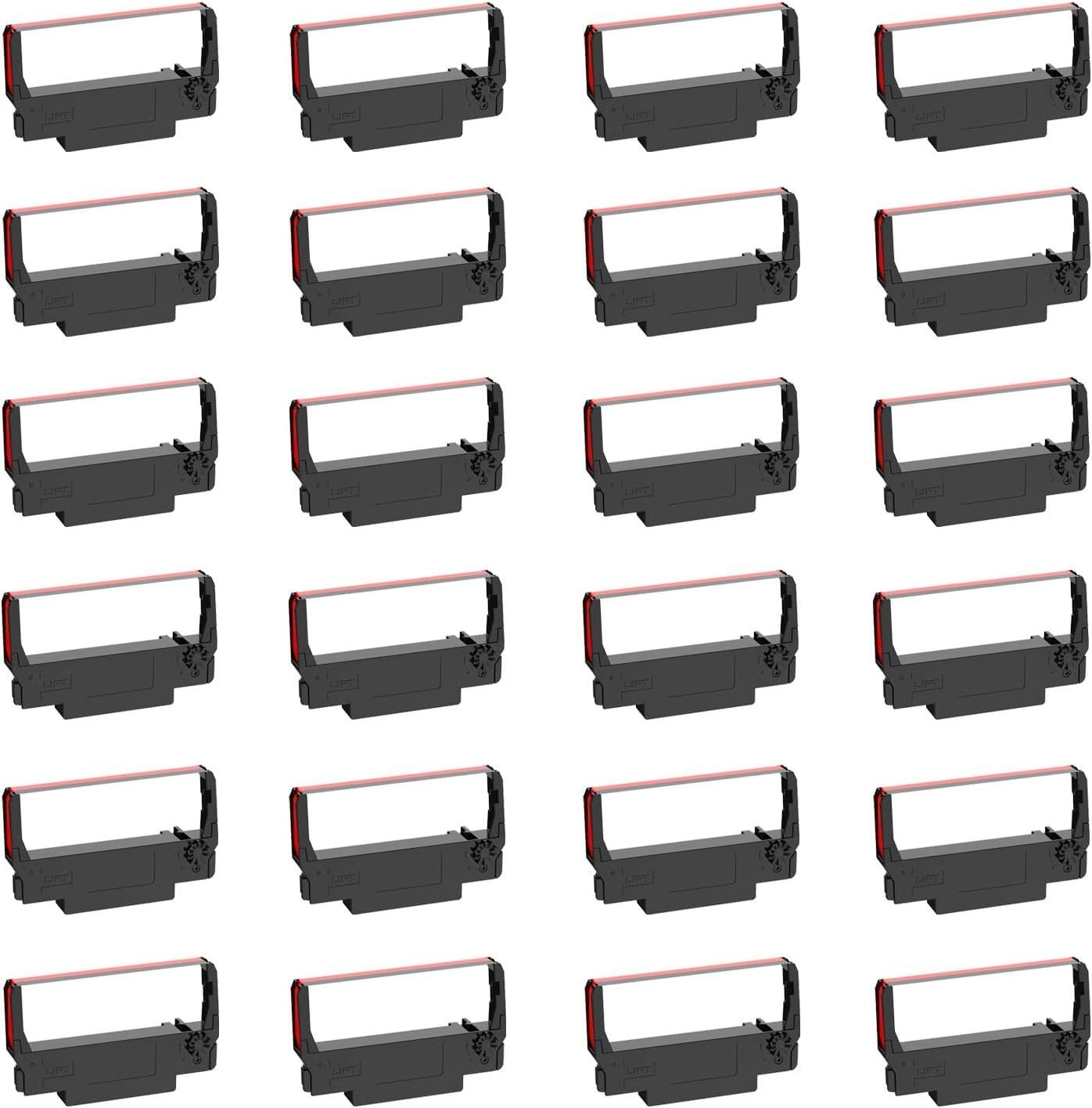 Bigger Replacement for ERC-30/34/38 B/R Ribbons, 24 Pack, Black and Red - Product Image
