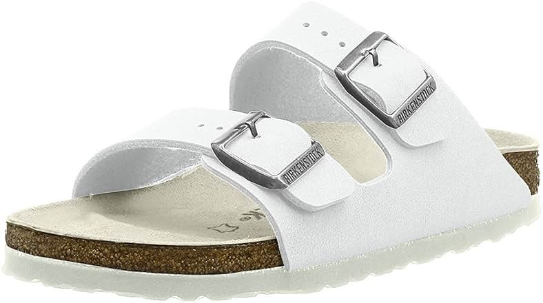 Birkenstock Arizona Unisex White Birko-Flor Sandal 42 / Unisex US Size 11-11.5 - Product Image