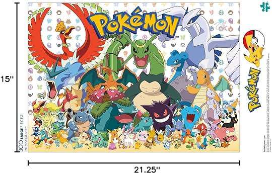 Buffalo Games Pokémon - Fan Favorites - 300 Piece Jigsaw Puzzle - 21.25 x 15 in - Precision-Cut Pieces & Fun Puzzles for Adults - Includes Bonus Full-Color Pokémon Poster - Image 2