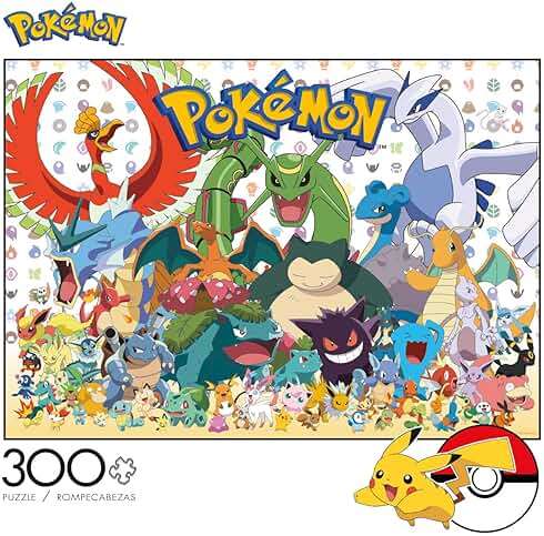 Buffalo Games Pokémon - Fan Favorites - 300 Piece Jigsaw Puzzle - 21.25 x 15 in - Precision-Cut Pieces & Fun Puzzles for Adults - Includes Bonus Full-Color Pokémon Poster - Image 3