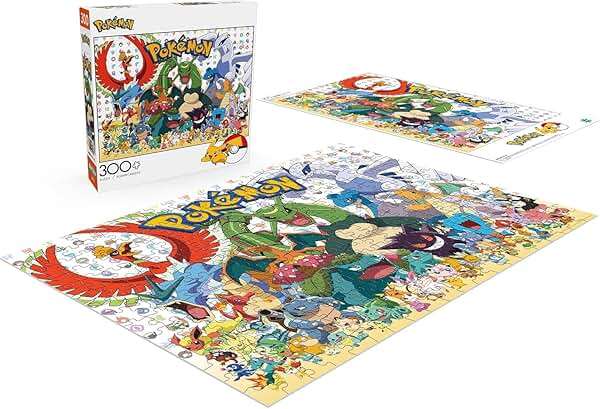 Buffalo Games Pokémon - Fan Favorites - 300 Piece Jigsaw Puzzle - 21.25 x 15 in - Precision-Cut Pieces & Fun Puzzles for Adults - Includes Bonus Full-Color Pokémon Poster - Image 6