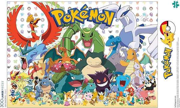 Buffalo Games Pokémon - Fan Favorites - 300 Piece Jigsaw Puzzle - 21.25 x 15 in - Precision-Cut Pieces & Fun Puzzles for Adults - Includes Bonus Full-Color Pokémon Poster - Image 7