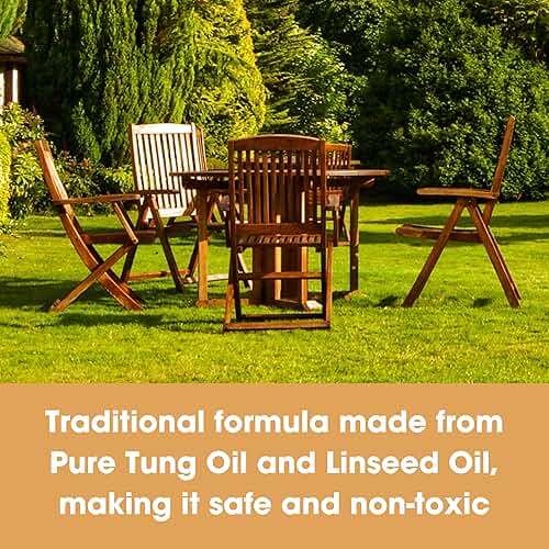 Furniture Clinic Teak Oil | Wood Oil Protects & Cleans Outdoor & Indoor Furniture, Boats, Shower Benches | Restore & Protect Wood, Prevent Drying & Other Damage | Natural Matte Finish | 17oz/500ml - Image 8