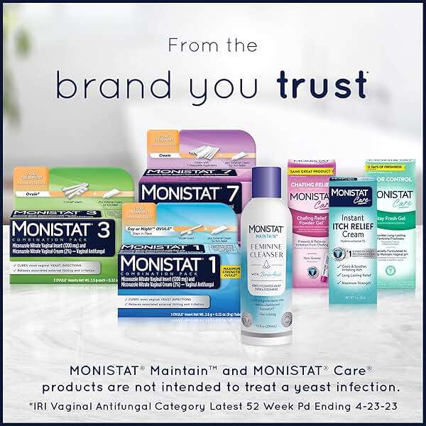 Monistat Instant Itch Relief Cream for Women, Fragrance-Free Formula with Aloe Vera Soothes and Cools Vaginal Itch, 1 Oz, Pack of 2 - Image 8
