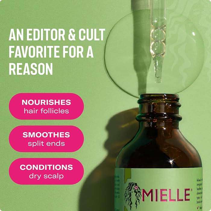 Mielle Organics Rosemary & Mint Hair Oil - Strengthening Biotin Oil Infused Frizzy & Damaged Hair Care - Split Ends & Dry Scalp Treatment to Support Longer, Healthier Strands, 2 Ounce - Image 3