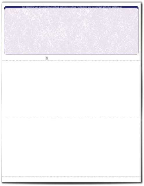 VersaCheck ValueChex - 1000 Blank Business Voucher Checks - Blue Classic - 1000 Sheets Form #1000 - Check on Top - Image 3
