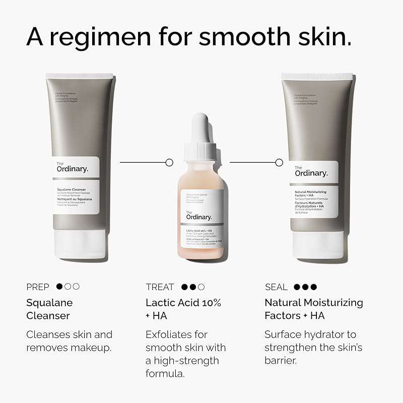 The Ordinary Lactic Acid 10% + Hyaluronic Acid 2%, High-Strength Exfoliating Serum for Smoother, Brighter Skin, 1 Fl Oz - Image 5