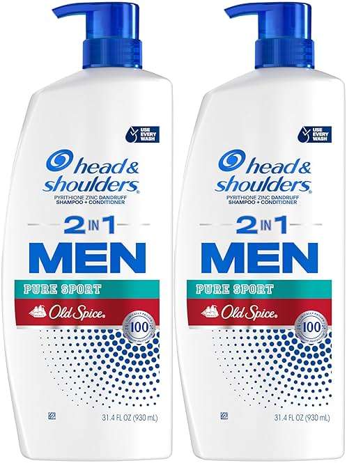Head & Shoulders 2-in-1 Dandruff Shampoo and Conditioner Set, Clinically Proven Dandruff & Itch Relief, Lemon-Lime Scent of Old Spice Pure Sport, Nourish Scalp & Hair, 31.4 Fl Oz Each, 2 Pack - Image 9
