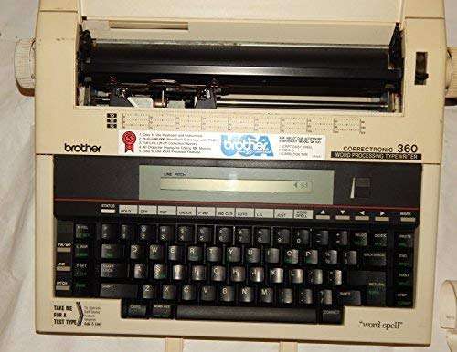Brother Electric Typewriter Correctronic Word Processing Model 360 LCD Readout Screen and New Cartridge (Renewed) - Image 1