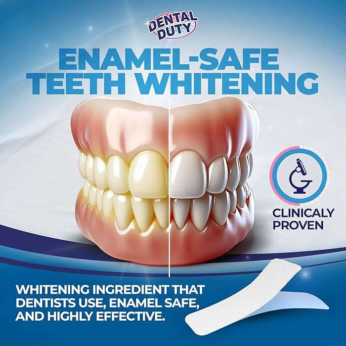 Dental Duty Teeth Whitening Strips – 28 Strips (14 Treatments) – Gentle Carbamide Peroxide Whitening – Removes Coffee, Tea & Wine Stains – Enamel Safe - Image 9
