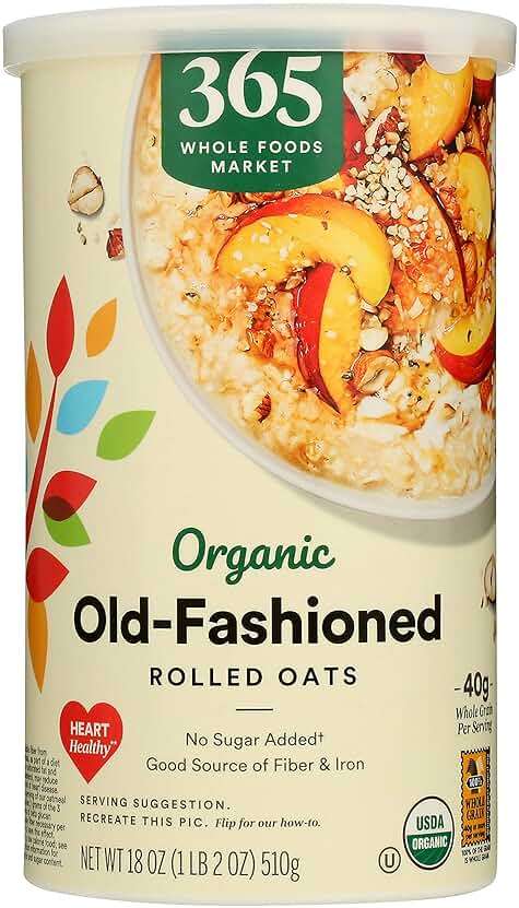 365 by Whole Foods Market, Organic Old Fashioned Rolled Oats, 18 Ounce - Image 1