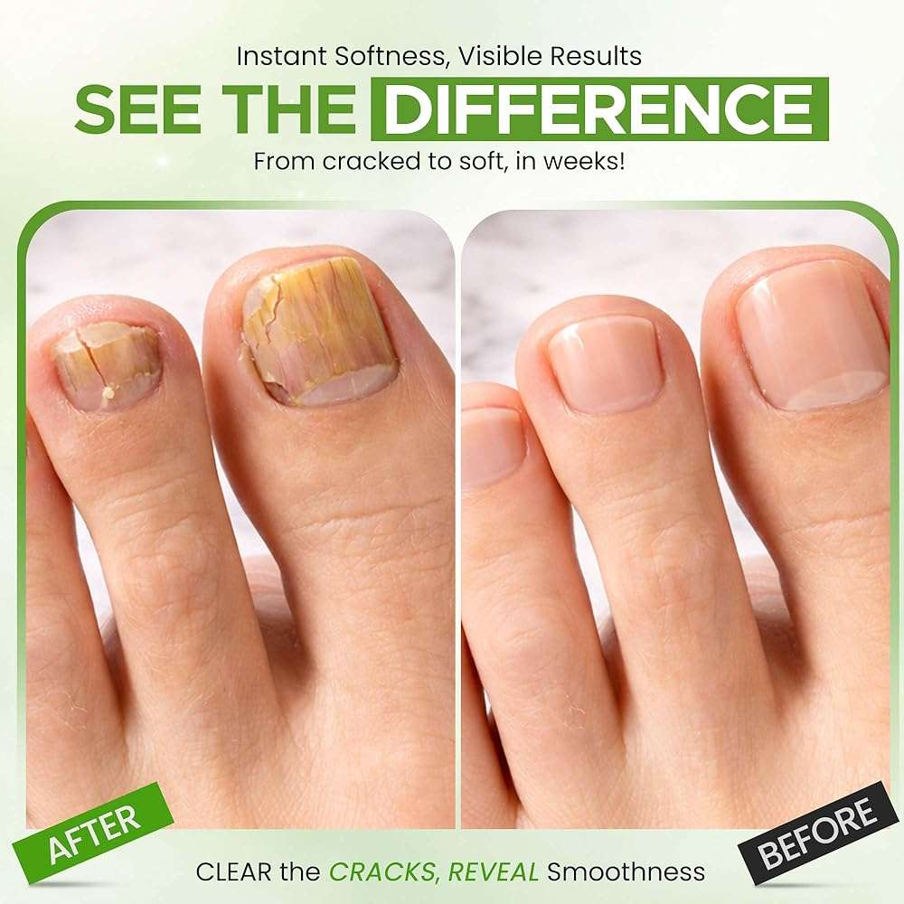 Urea Nail Gel - Softens Cracked Heel Calluses & Thick Toenails - Repairs Damaged, Yellow, Discolored Nails – Highly Effective & Quick-Dry Fingernails & Toenail Treatment (Urea 40%) - Image 6