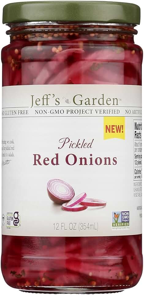 Jeff'S Garden, Onions Red Pickled, 12 Fl Oz - Product Image