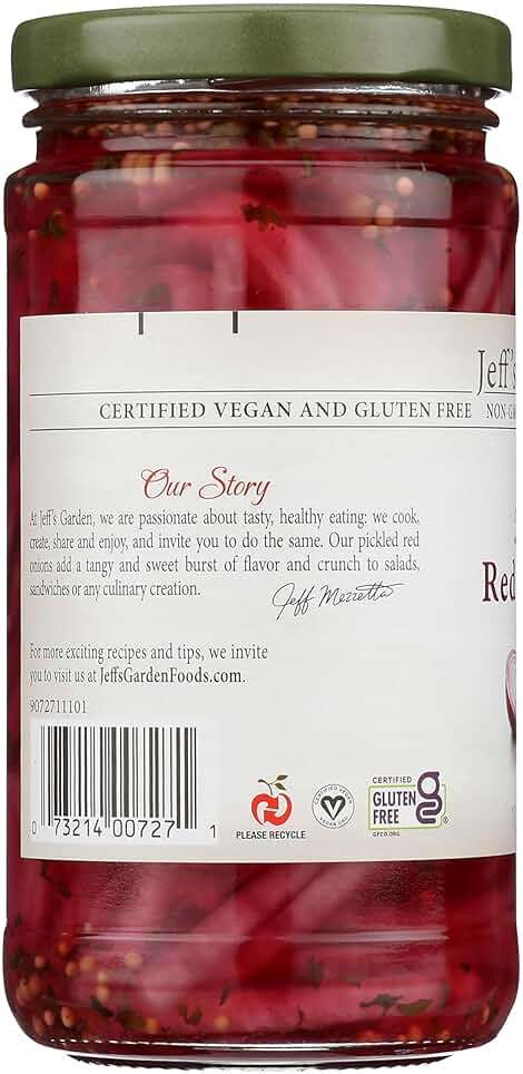 Jeff'S Garden, Onions Red Pickled, 12 Fl Oz - Image 5
