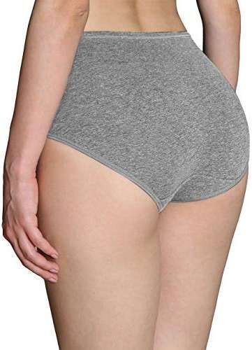 Womens Underwear,Cotton Mid Waist No Muffin Top Full Coverage Brief Ladies Panties Lingerie Undergarments for Women Multipack - Image 4