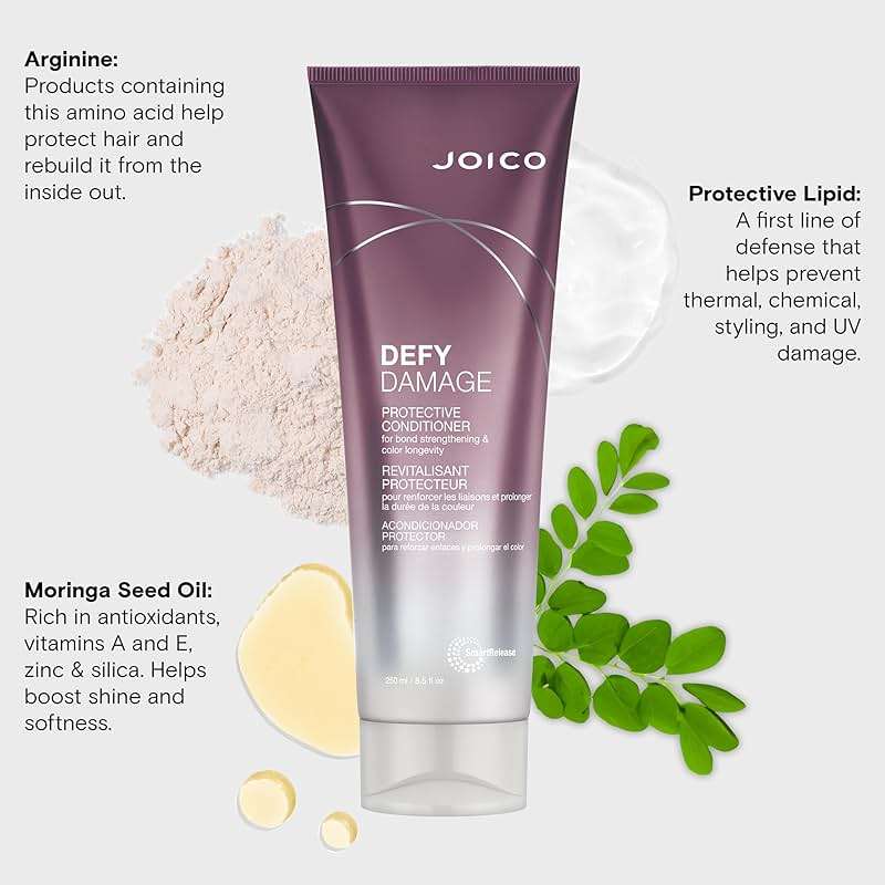 Joico Defy Damage Protective Conditioner | For Color-Treated Hair | Strengthen Bonds & Preserve Hair Color | With Moringa Seed Oil & Arginine - Image 5