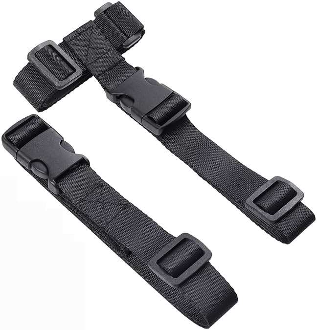 Vigorport Luggage Straps, Luggage Connector Straps for Suitcases Add A Bag and Connect Your 2 Suitcases Together Adjustable Attachment Accessories Belts (1'' Width S Size) - Image 1