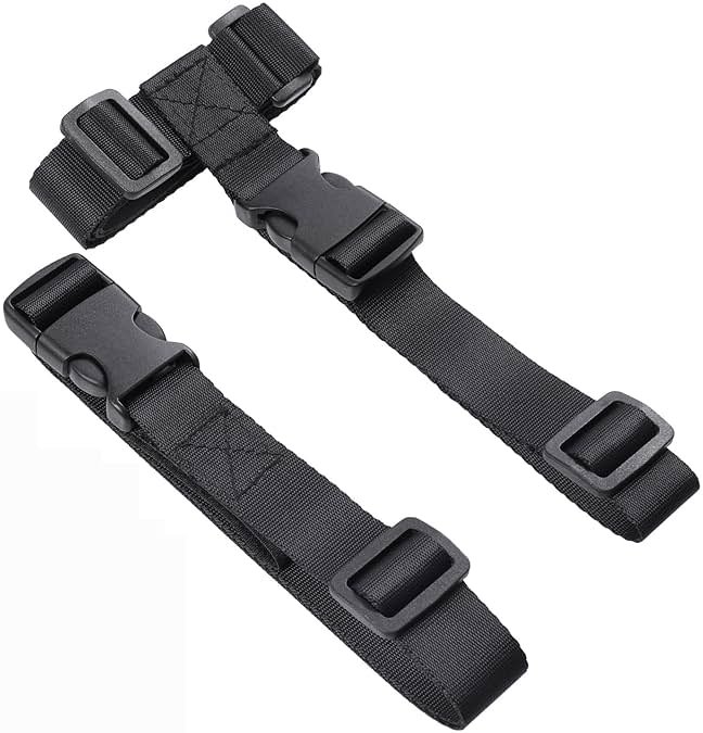 Vigorport Luggage Straps, Luggage Connector Straps for Suitcases Add A Bag and Connect Your 2 Suitcases Together Adjustable Attachment Accessories Belts (1'' Width S Size) - Product Image