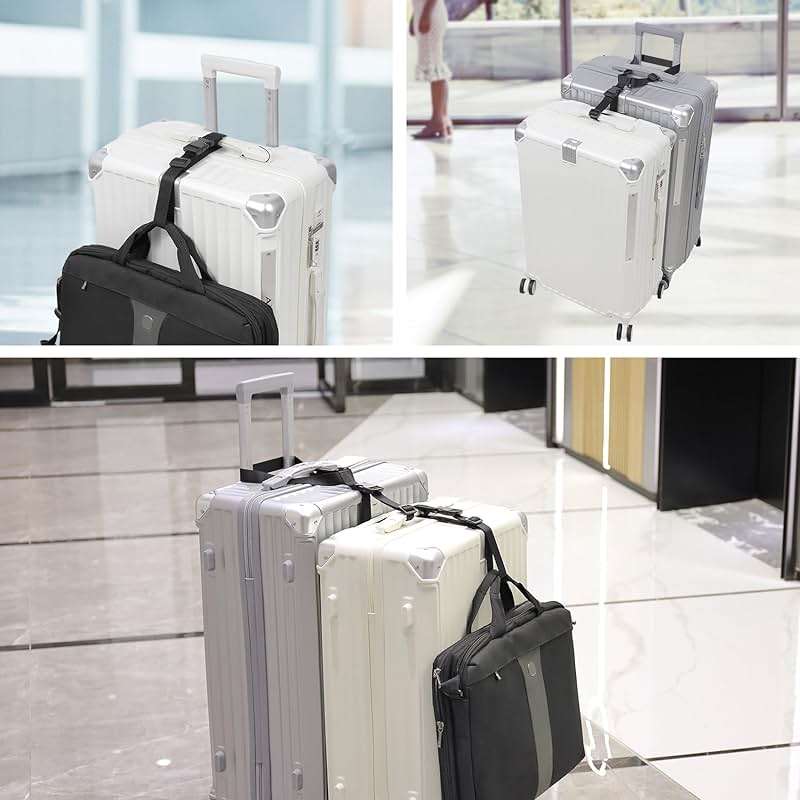 Vigorport Luggage Straps, Luggage Connector Straps for Suitcases Add A Bag and Connect Your 2 Suitcases Together Adjustable Attachment Accessories Belts (1'' Width S Size) - Image 6