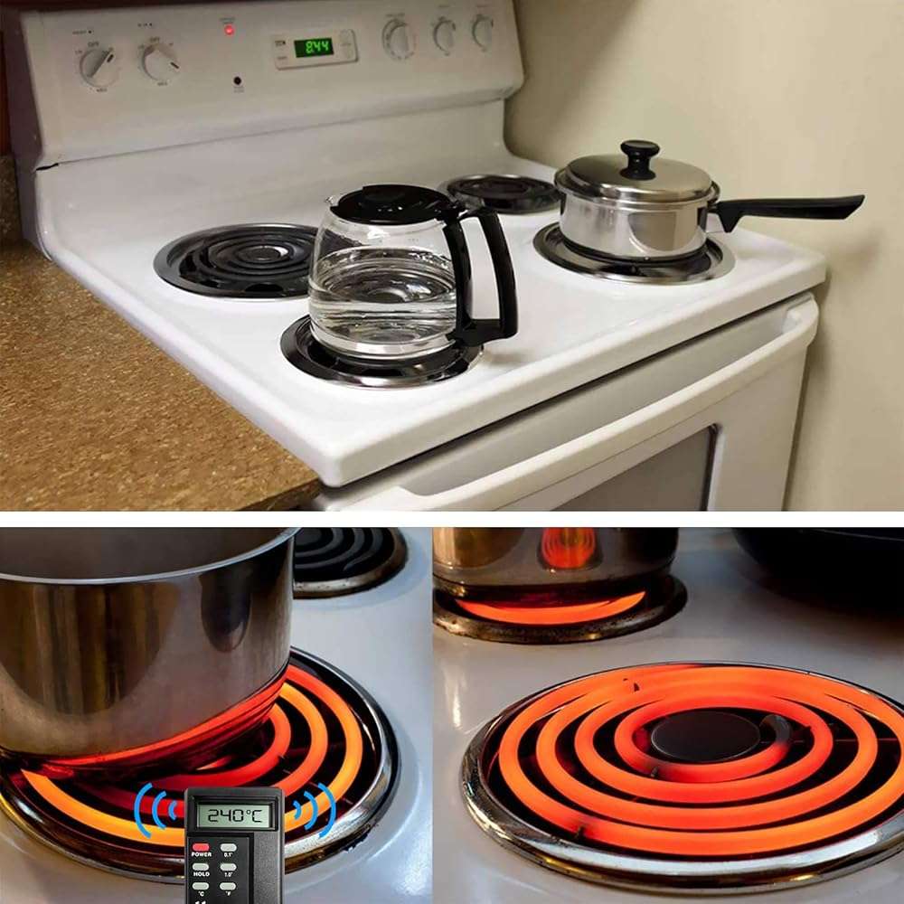S-Union 4 Pack MP22YA Electric Range Burner Element Unit Set - 2 pcs MP15YA 6" and 2 pcs MP21YA 8" Replacement for Hardwick & Kenmore & Maytag & Norge & Whirlpool Electric Range Stove - Image 8