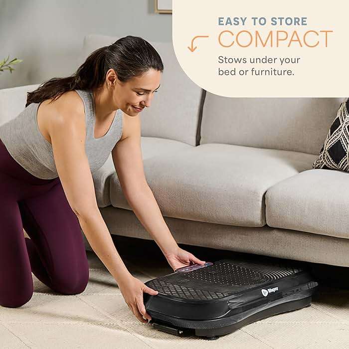 Lifepro Waver Vibration Plate Exercise Machine for Lymphatic Drainage, Muscle Activation, Full-Body Workout Vibrating Platform with Loop Bands, Fitness Equipment for Strength Toning & Fat Loss - Image 7