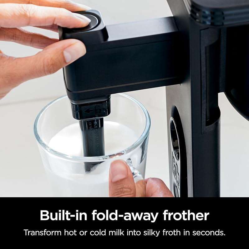 Ninja Specialty Coffee Maker | Includes 10-Cup Carafe, Fold-Away Frother, Permanent Filter & Removable, Dishwasher Safe Reservoir | 6 Brew Styles, 8 Cup to Travel Mug to Pot Sizes | Black | CM401 - Image 6