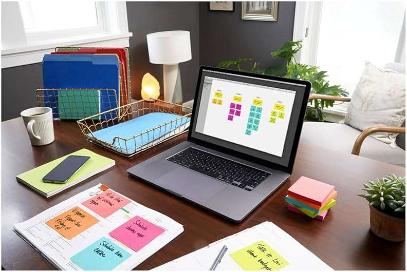 Post-it Mini Notes, 1 3/8 in. x 1 7/8 in., 24 Sticky Notes Pads, 100 Sheets per Pad, Poptimistic Collection, School Supplies and Office Products, The Original Post-it Note - Image 2