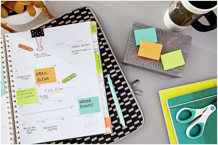 Post-it Mini Notes, 1 3/8 in. x 1 7/8 in., 24 Sticky Notes Pads, 100 Sheets per Pad, Poptimistic Collection, School Supplies and Office Products, The Original Post-it Note - Image 11