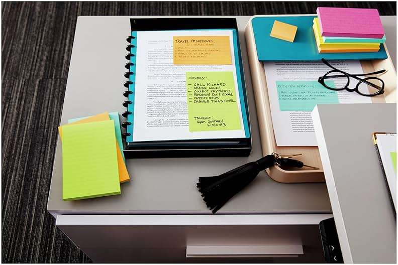 Post-it Mini Notes, 1 3/8 in. x 1 7/8 in., 24 Sticky Notes Pads, 100 Sheets per Pad, Poptimistic Collection, School Supplies and Office Products, The Original Post-it Note - Image 13
