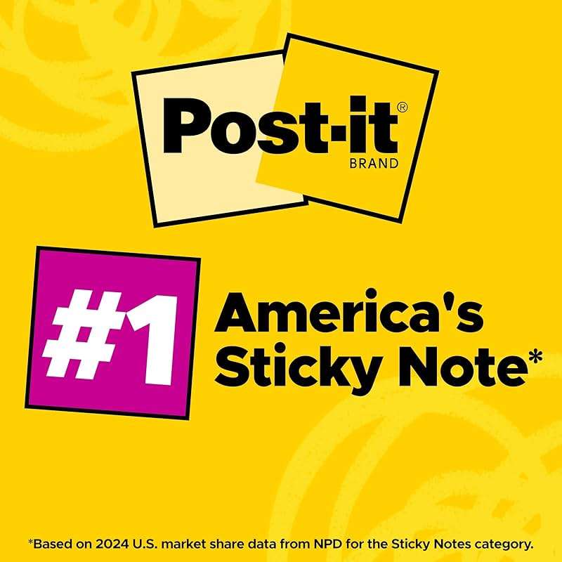 Post-it Mini Notes, 1 3/8 in. x 1 7/8 in., 24 Sticky Notes Pads, 100 Sheets per Pad, Poptimistic Collection, School Supplies and Office Products, The Original Post-it Note - Image 4