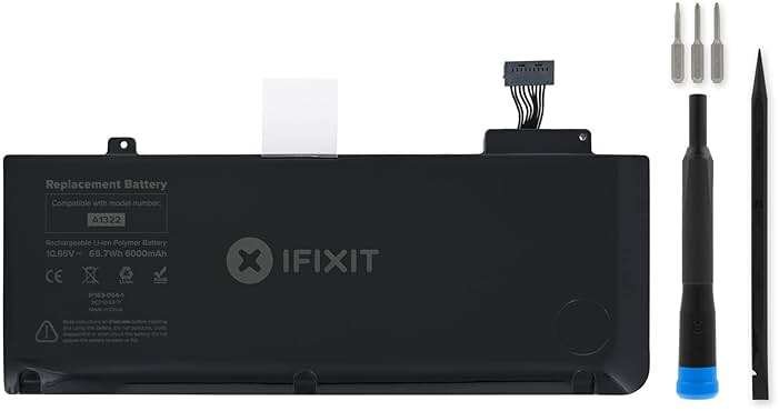 iFixit Battery Compatible with MacBook Pro 13" Unibody (Mid 2009 to Mid 2012) - Repair Kit - Image 1