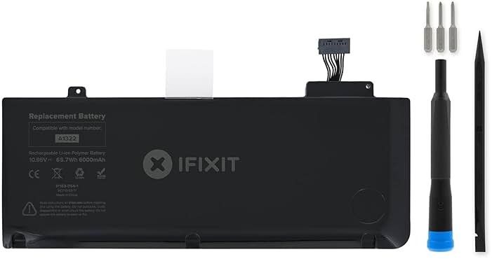 iFixit Battery Compatible with MacBook Pro 13" Unibody (Mid 2009 to Mid 2012) - Repair Kit - Product Image