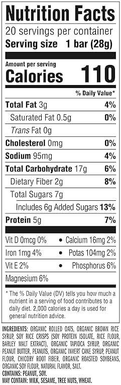 CLIF BAR Minis - Crunchy Peanut Butter - Made with Organic Oats - 5g Protein - Non-GMO - Plant Based - Snack-Size Energy Bars - 0.99 oz. (20 Pack) - Image 2