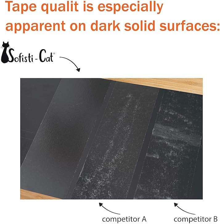 Sofisti-Cat Training Tape, Cat Tape for Furniture, Scratch Deterrent Keep Cats from Scratching Furniture with Our Double -Sided Repellent, 2.5" x 15' Roll - Image 4
