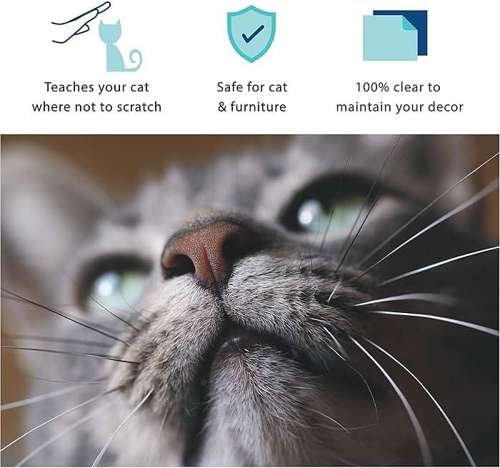 Sofisti-Cat Training Tape, Cat Tape for Furniture, Scratch Deterrent Keep Cats from Scratching Furniture with Our Double -Sided Repellent, 2.5" x 15' Roll - Image 7