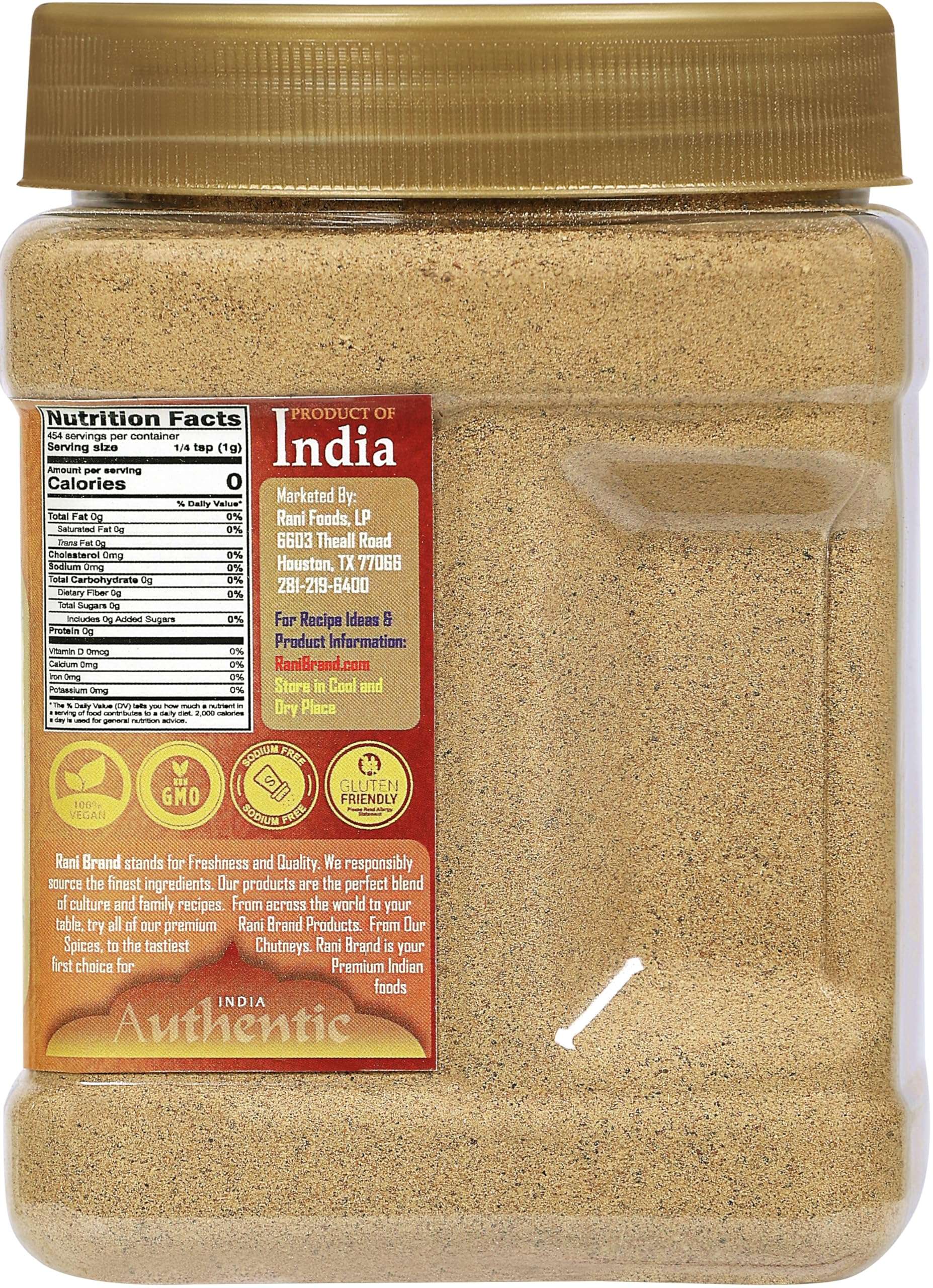 Rani Tea (Chai) Masala Indian Spice Blend 16oz (1lb) 454g Bulk PET Jar ~ All Natural | Vegan | Gluten Friendly | Salt & Sugar Free | NON-GMO | No Colors | Indian Origin - Image 2