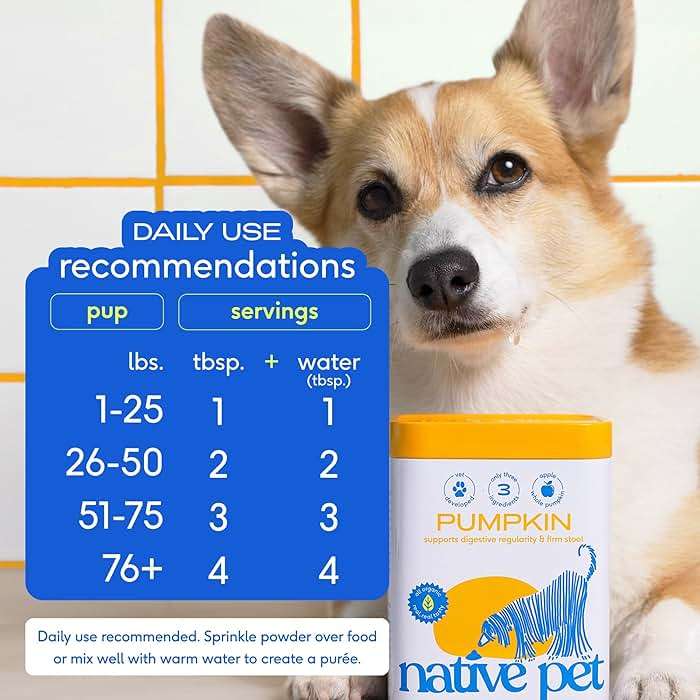 Native Pet Pumpkin for Dogs - Organic Dog Food Topper Powder - Promotes Firm Stools, Supports Digestive, Bowel Health & Nutrient Absorption - USDA Organic, Rich in Fiber with Real Pumpkin - 30 Scoops - Image 4