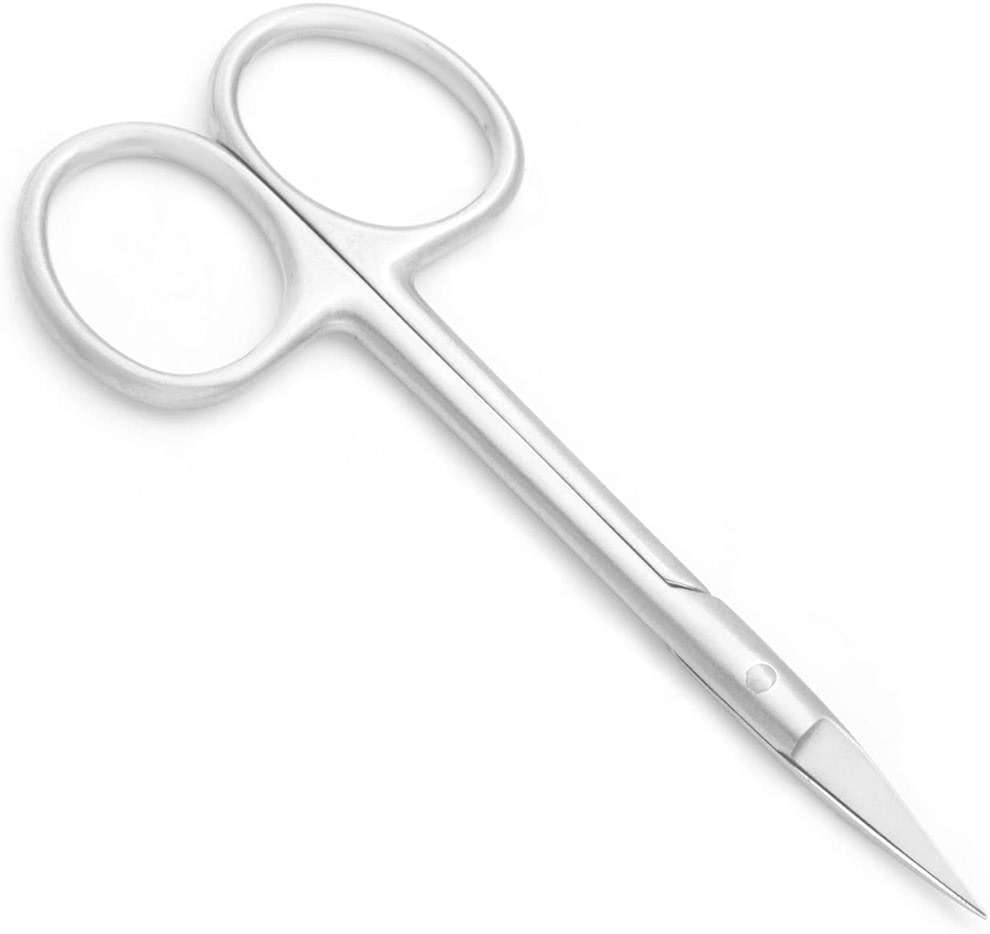 Motanar Cuticle Nail Scissors - Stainless Steel Precision Manicure Scissor - Extra Pointed Straight Curved Fingernail Scissor (Straight Piont) - Image 1