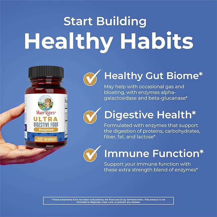 MARYRUTH'S Ultra Digestive Enzymes | Gut Health Supplement | Digestion & Immune Support | Occasional Gas & Bloating Relief | 12+ Enzymes | Amylase | Protease | Lactase | Lipase | Vegan | 60 Count - Image 5