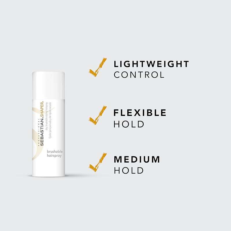 Sebastian Professional Shaper Hairspray, 50 VOC% | Flexible to Medium Hold | Brushable with Control | Packaging May Vary - Image 3