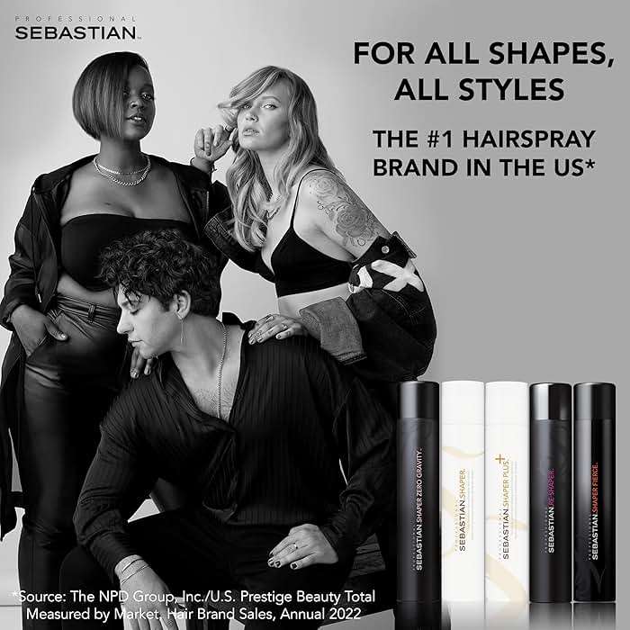 Sebastian Professional Shaper Hairspray, 50 VOC% | Flexible to Medium Hold | Brushable with Control | Packaging May Vary - Image 8