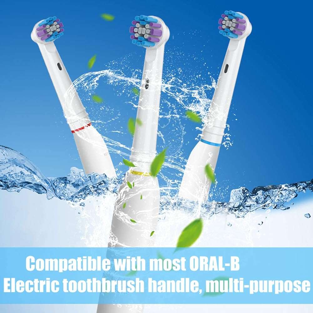 Replacement Toothbrush Heads for Oral-B, 4 Pack Replacement Heads Compatible with Oral B Braun Electric Toothbrush, 1 Count (Pack of 4) - Image 2