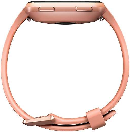 Fitbit Versa Smart Watch, Peach/Rose Gold Aluminium, One Size (S & L Bands Included) - (Renewed) - Image 3