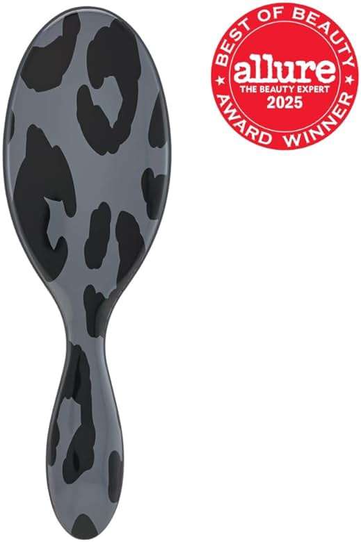 Wet Brush Original Detangler Hair Brush, Dark Gray Leopard (Safari), Ultra-Soft IntelliFlex Bristles, Detangling Bristles Glide Through Tangles (Wet & Dry Hair), Women & Men - Image 2