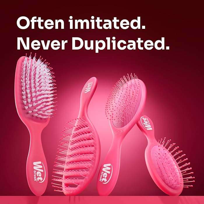 Wet Brush Original Detangler Hair Brush, Dark Gray Leopard (Safari), Ultra-Soft IntelliFlex Bristles, Detangling Bristles Glide Through Tangles (Wet & Dry Hair), Women & Men - Image 9
