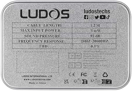 LUDOS Clamor Wired Earbuds in-Ear Headphones, 5 Years Warranty, Earphones with Mic, Noise Isolating Ear Buds, Memory Foam for iPhone, Samsung, School Students, Kids, Women, Small Ears - Turquoise - Image 9