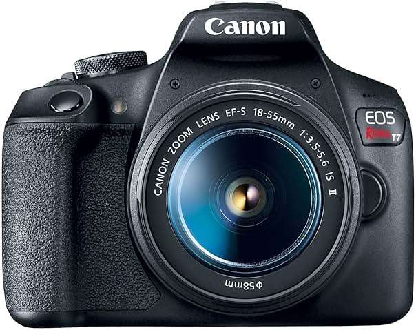 Canon EOS Rebel T7 DSLR Camera with 18-55mm Lens (Black) (Renewed) - Image 3