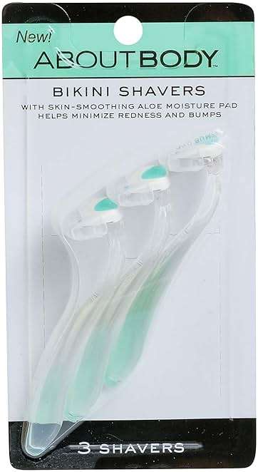 About Body Bikini Shavers - 3 Gentle Beauty Groomers, Japanese Steel Razor Ideal for Shaving, Exfoliating and Trimming Intimate Areas, Skin-Soothing Aloe Moisture Pad Gently Glides Along Skin - Image 1